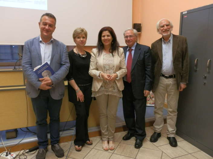 Dora Katsonopoulou with Italian colleagues at the University of Rome III