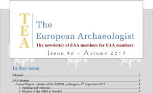 The European Archaeologist newsletter